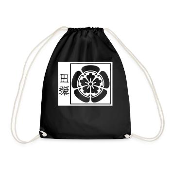 Kamon Shirt, Kamon Oda Clan Japanischer Samurai - Turnbeutel - Schwarz - Vorne