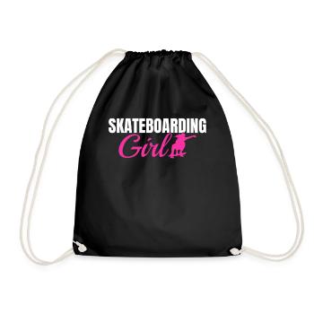 Skateboard Fille Skatepark Skater Fille - Sac de sport léger - noir - Devant