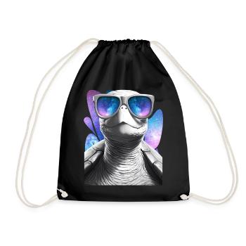 Turtle Space Glasses Vaporwave Galaxy Sunglasses - Turnbeutel - Schwarz - Vorne