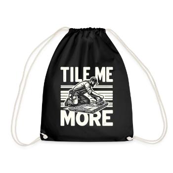 Carrelage Revêtement de sol Carreleur - Sac de sport léger - noir - Devant