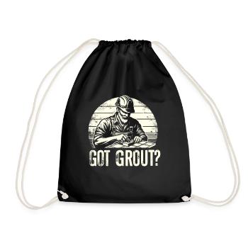 Carrelage Revêtement de sol Carreleur - Sac de sport léger - noir - Devant