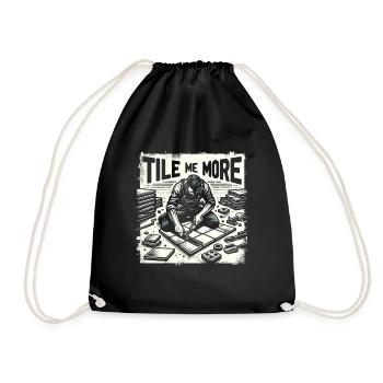 Carrelage Revêtement de sol Carreleur - Sac de sport léger - noir - Devant