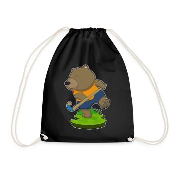 Hockey sur gazon Bear Stick - Sac de sport léger - noir - Devant
