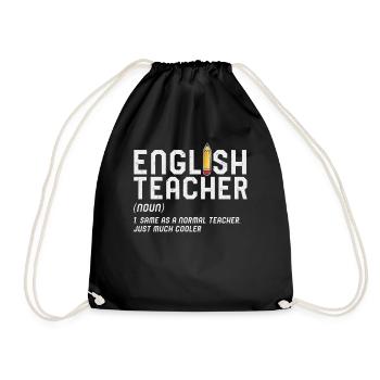 Chemise de professeur ESL, nom de professeur d’anglais identique à un - Sac de sport léger - noir - Devant