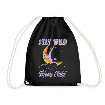 Aerialist Stay Wild Moon Child Air Yoga Aerialists - Turnbeutel - Schwarz - Vorne