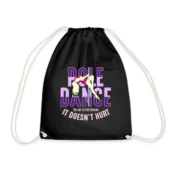 Pole Dancing Pole Dance The Art Of Pole Fitness - Drawstring Bag - black - Front