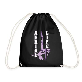La vie aérienne aime les acrobates aériens en soie - Sac de sport léger - noir - Devant
