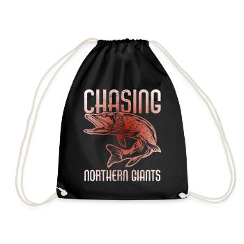 Pêche, pêcheur, pêcheur et pêche au brochet - Sac de sport léger - noir - Devant