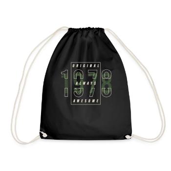 Original 1978 année de naissance urbain cadeau Vintage - Sac de sport léger - noir - Devant
