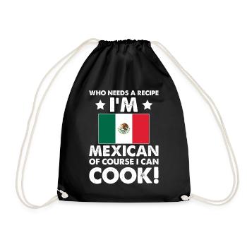 cuisine mexicaine cuisinier chef je suis mexicain bien sûr que je - Sac de sport léger - noir - Devant