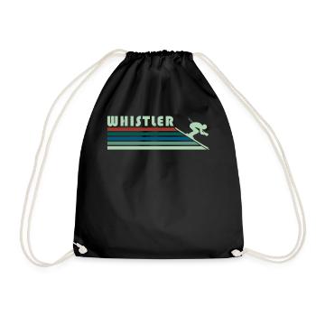 Whistler Souvenir Vacances Ski Ski Vacances d’hiver - Sac de sport léger - noir - Devant