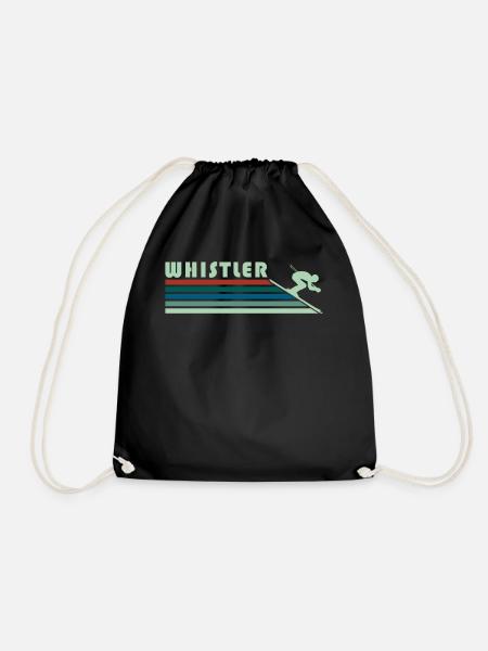 Whistler Souvenir Urlaub Ski Skii Winterurlaub - Turnbeutel - Schwarz