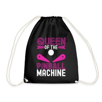 Pinball Flipper - Drawstring Bag - black - Front