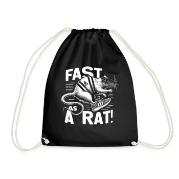 Swift Rat: Running Champion - Drawstring Bag - black - Front
