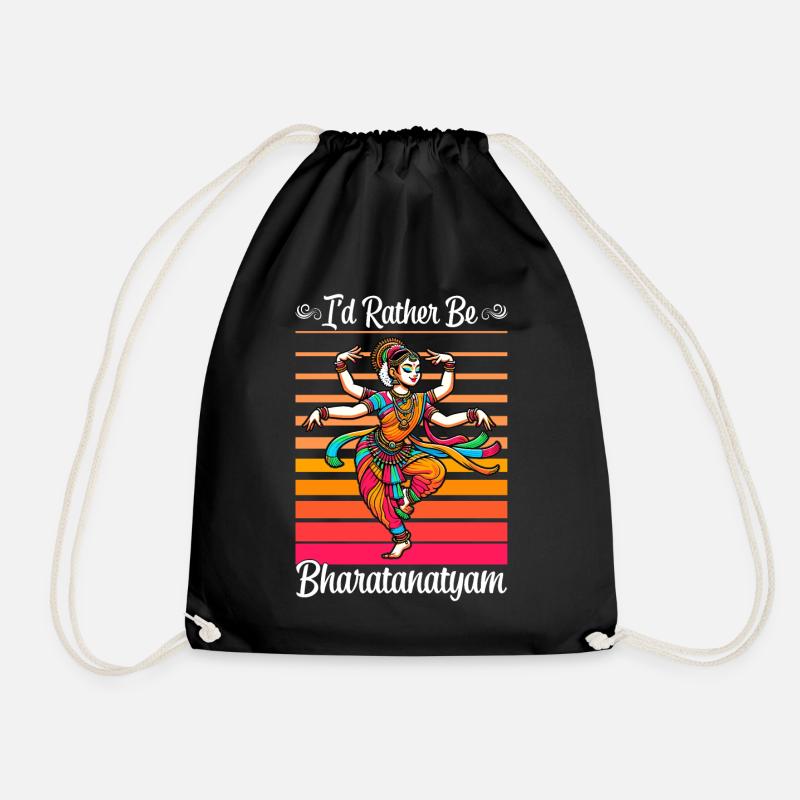 Indischer Tanz Indischer Volkstanz - Turnbeutel - Schwarz