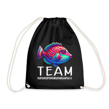 Baliste hawaïen Humuhumunukunukuapua’a - Sac de sport léger - noir - Devant