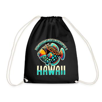 Baliste de récif Humuhumunukunukuapua’a - Sac de sport léger - noir - Devant
