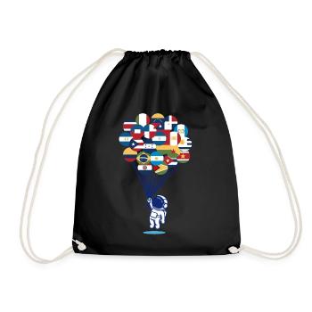 Chemise mexicaine, Mois du patrimoine hispanique mexicain - Sac de sport léger - noir - Devant