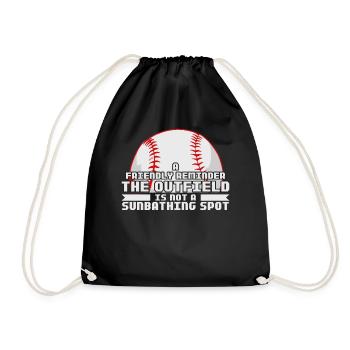 Funny Baseball Coach Ball Sports Trainer - Turnbeutel - Schwarz - Vorne