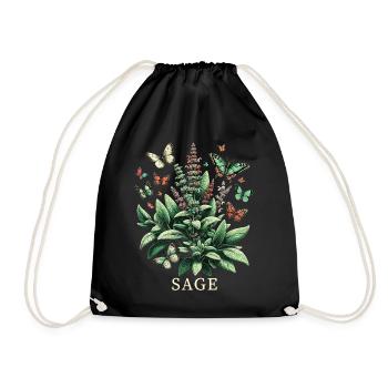 Herbes Herboriste Plante Jardinage Jardinier Botanique - Sac de sport léger - noir - Devant