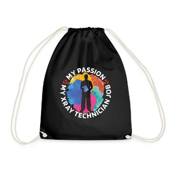 Xray Technician My Passion My Xray Radiographer - Drawstring Bag - black - Front