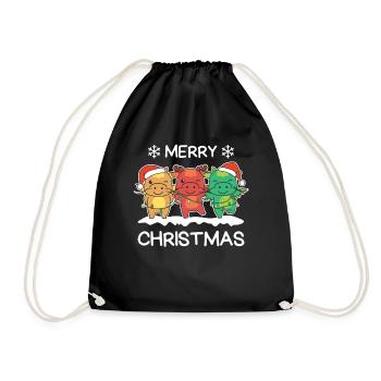 Joyeux Noël Dragon Réveillon de Noël Dragon - Sac de sport léger - noir - Devant