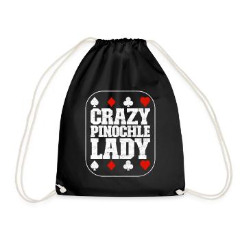 Binocular Pinochle - Drawstring Bag - black - Front