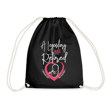Nurse Midwife Birth Worker A - Drawstring Bag - black - Front