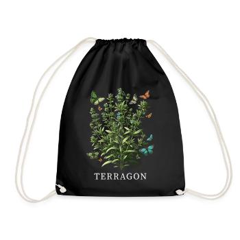 Herbs Herbalist Plant Gardening Gardener Botanical - Drawstring Bag - black - Front
