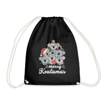Joyeux Noël Koalama Pun Koala - Sac de sport léger - noir - Devant