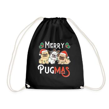 Le jeu de mots de Merry Pugma Carlin Noël - Sac de sport léger - noir - Devant
