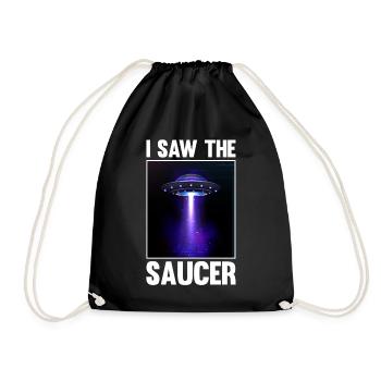 Alien, OVNI, UAP, Espace, Objet volant de l’espace - Sac de sport léger - noir - Devant