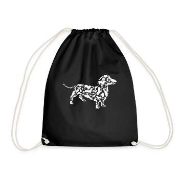 Dachshund Dog Dachshund Mom Dachshund Dad - Drawstring Bag - black - Front