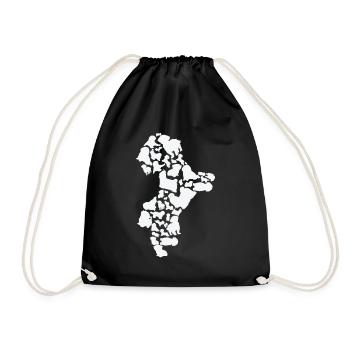 Shih Tzu Dog Mom Shih Tzu Dad - Drawstring Bag - black - Front