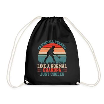 Grand-père de ballon-balai comme un grand-père normal Juste cool - Sac de sport léger - noir - Devant