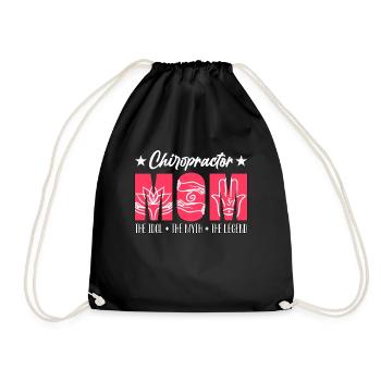 Chiropractor Mom The Idol Orthopedist Chiropractor - Drawstring Bag - black - Front