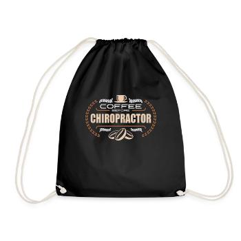 Chiropraticien Café Avant Massage Amateur de café - Sac de sport léger - noir - Devant
