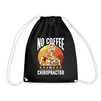 Chiropraticien Pas de café Pas d’ostéopathe Amateur de café - Sac de sport léger - noir - Devant