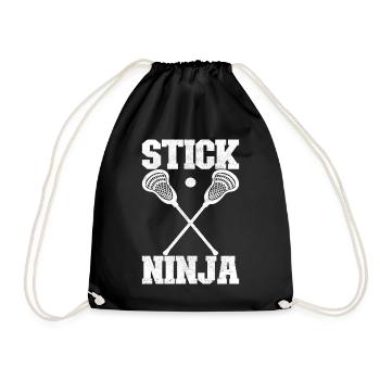 Lacrosse Lacrosse Players - Drawstring Bag - black - Front