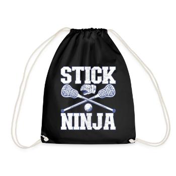 Lacrosse Lacrosse Players - Drawstring Bag - black - Front