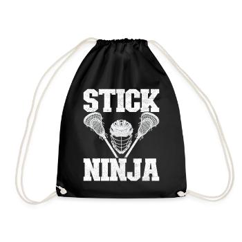 Lacrosse Lacrosse Players - Drawstring Bag - black - Front