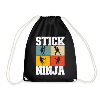 Lacrosse Lacrosse Players - Drawstring Bag - black - Front