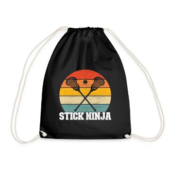 Lacrosse Lacrosse Players - Drawstring Bag - black - Front