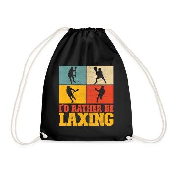 Lacrosse Lacrosse Players - Drawstring Bag - black - Front