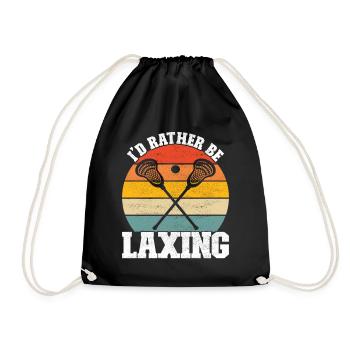 Lacrosse Lacrosse Players - Drawstring Bag - black - Front