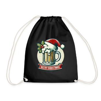 Beery Christmas - Holidays Family Funny Christmas - Turnbeutel - Schwarz - Vorne
