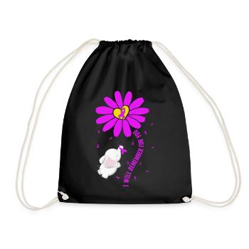 Chemise de sensibilisation à la maladie d’Alzheimer, je vais - Sac de sport léger - noir - Devant