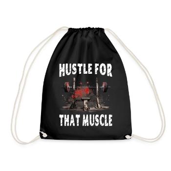 Se démener pour ce muscle - Sac de sport léger - noir - Devant