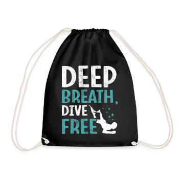 Diving, Apnea Diving, Apnea No Limit Freediving - Drawstring Bag - black - Front