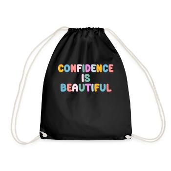 Soyez vous-même ! Confiance en soi, pensée positive, motivation - Sac de sport léger - noir - Devant